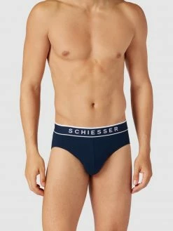 Bestes Angebot ? Schiesser Slip Mit Logo-Bund Im 3er-Pack - Marineblau ✨
