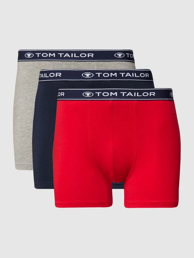 Blitzangebot ✨ Tom Tailor Trunks Mit Label-Schriftzug Im 3er-Pack - Rot ✨ 2 Blitzangebot ✨ Tom Tailor Trunks Mit Label-Schriftzug Im 3er-Pack - Rot ✨ – Bild 2