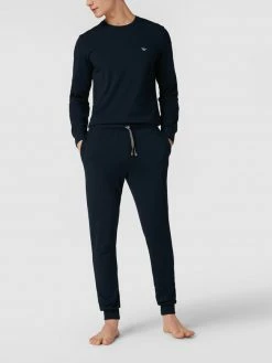 Aktion ❤️ Emporio Armani Pyjama Mit Label-Details - Marineblau ?